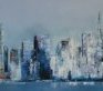 Victor Spahn : New York Huile sur toile : 150X75cm